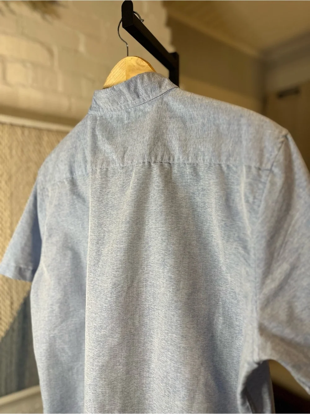 Molokai Surf Co Blue Button Up Collared Shirt